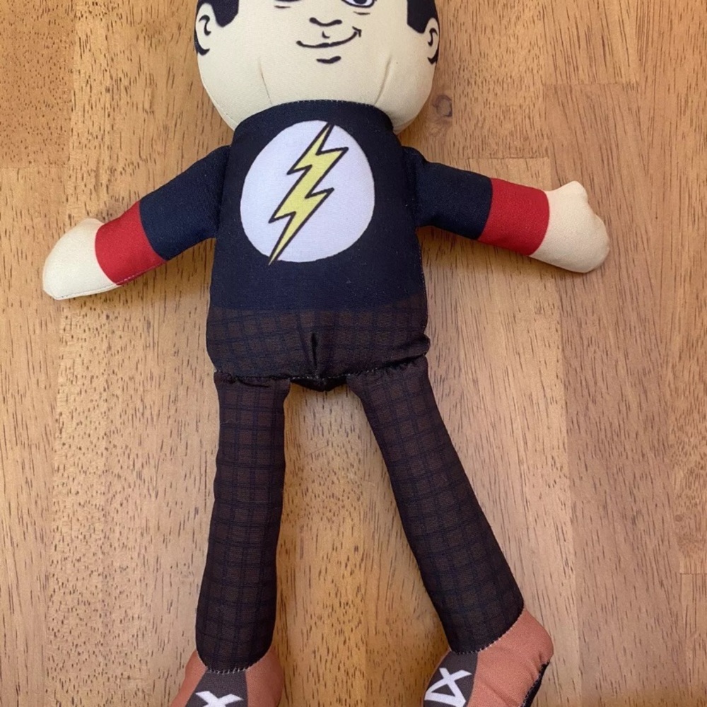 Superhero Plush Doll with Lightning Bolt